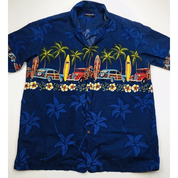 Vintage Other - Vintage THOUSAND MILES Mens XL Tropical SHIRT Button HAWAIIAN Woodies SURF Beach